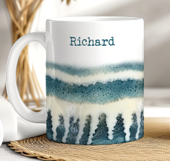 Alternative view of Personalised Glaze Effect Mugs - Modern Ceramic Style Gift