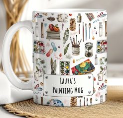 Personalised Artist Mug - Gift for Painter, Art Teacher, Illustrator or Creative Friend