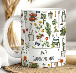 Personalised Gardening Mug