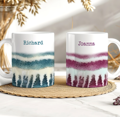 Personalised Glaze Effect Mugs - Modern Ceramic Style Gift