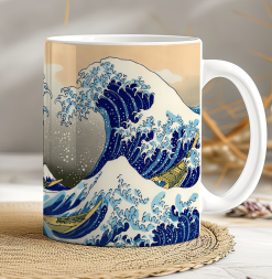 The Great Wave Mug - Japanese Art Cup - Hokusai Wave Off Kanagawa