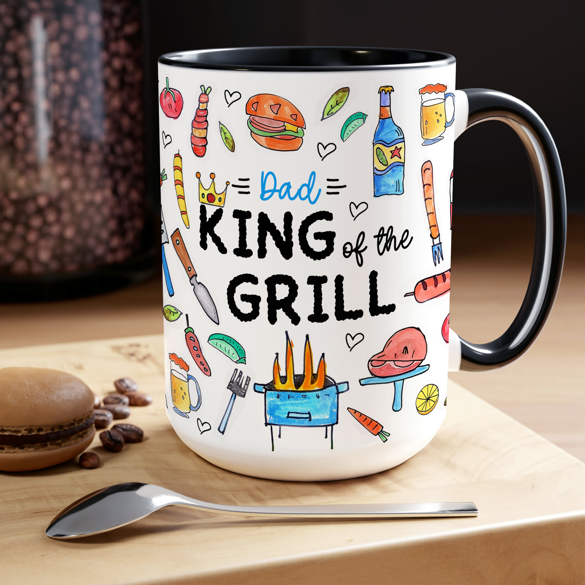 King of the Grill Mug – Personalised BBQ Mug - Image 5