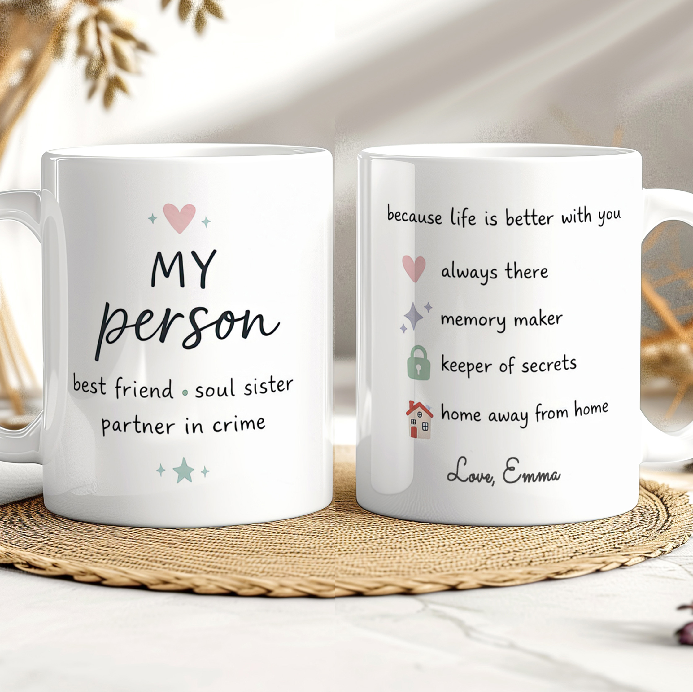 My Person Mug β Best Friend & Soul Sister Gift