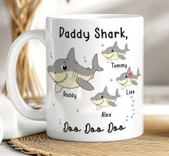 Personalised Daddy Shark Mug - Father's Day Gift