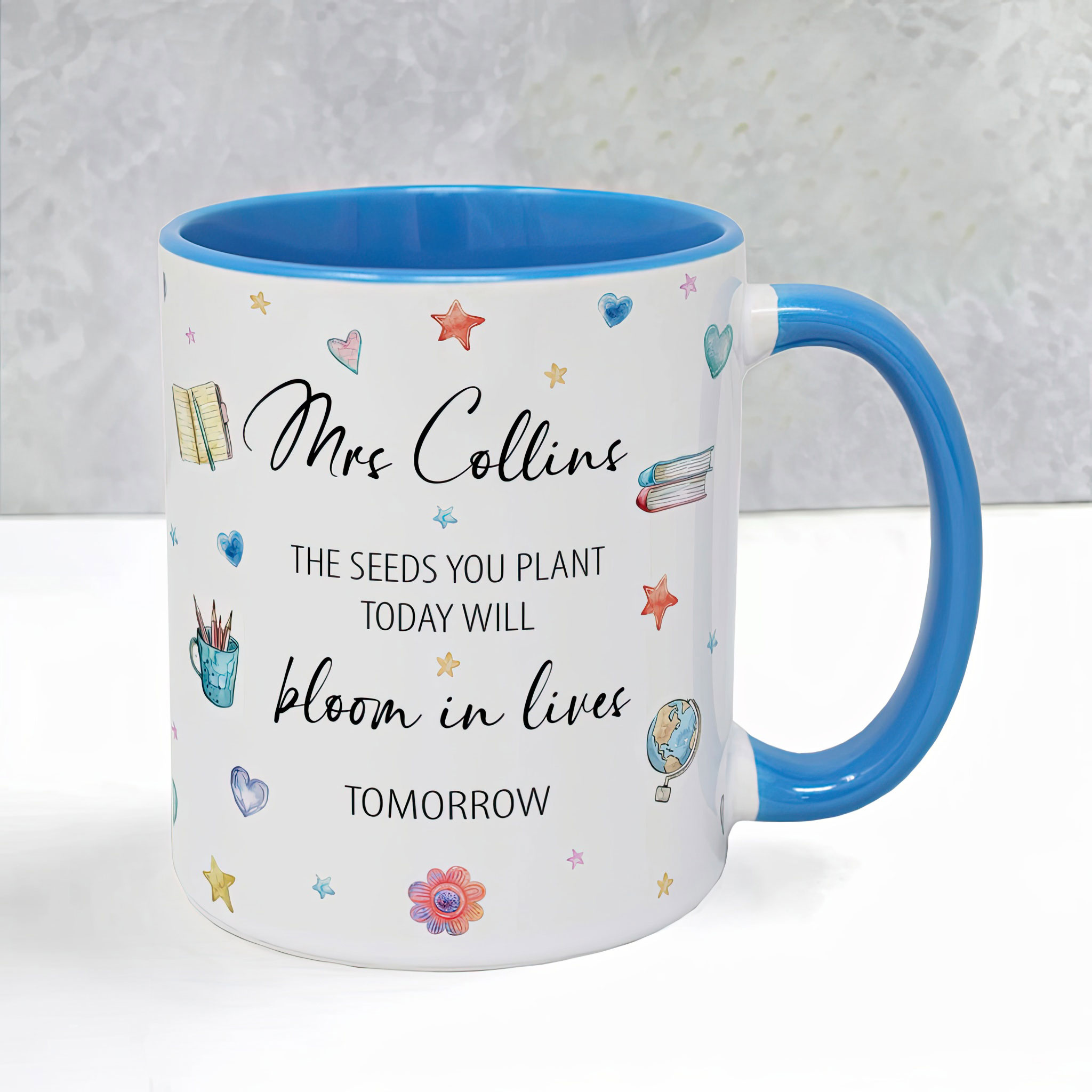 Personalised Teacher Thank You Mug – Seeds You Plant Quote - Image 10