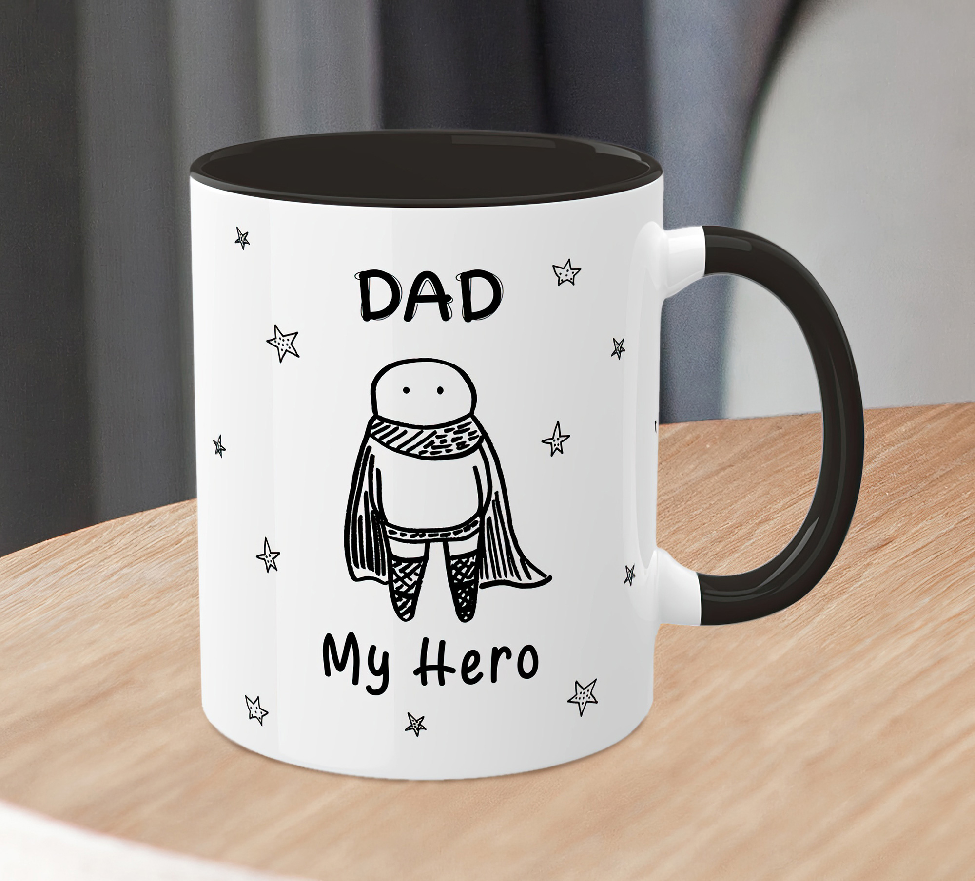 Dad My Hero Mug – Personalised Superhero Gift from Child - Image 4