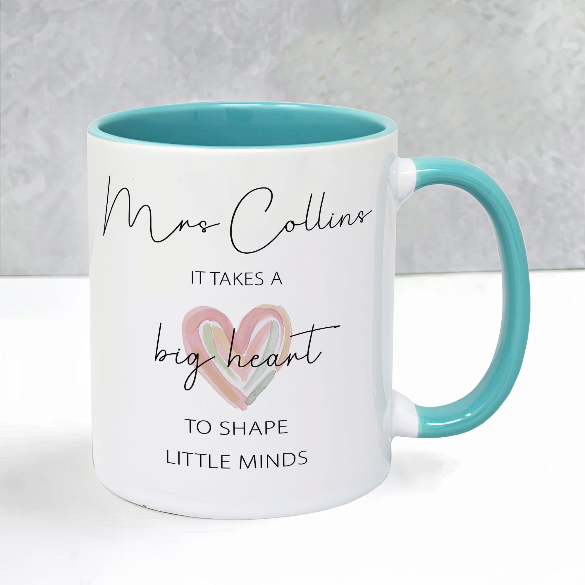 Personalised Teacher Mug – Big Heart Little Minds Gift - Image 9