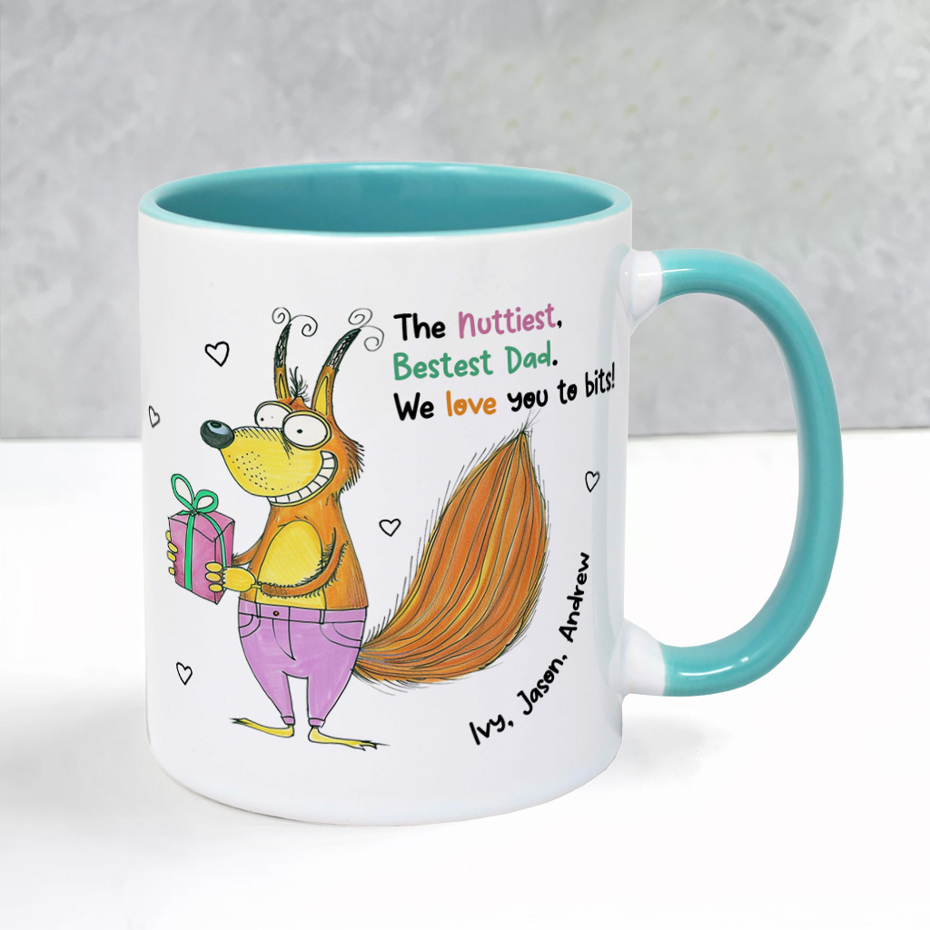 Personalised Funny Dad Mug – Cute Squirrel Gift from Kids - Image 6