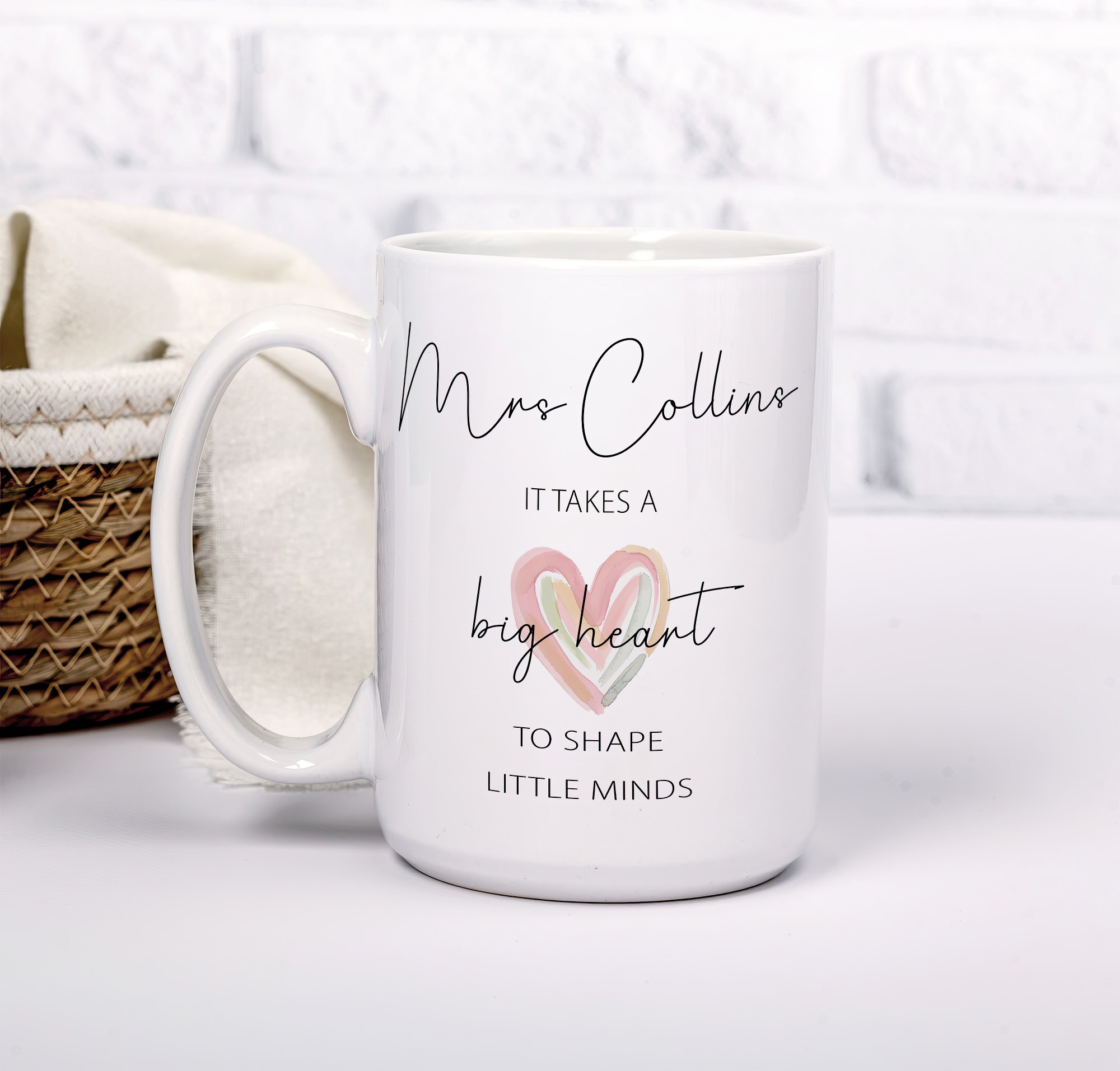 Personalised Teacher Mug – Big Heart Little Minds Gift - Image 7
