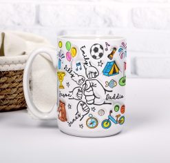 Alternative view of Personalised Daddy Fist Bump Mug – Gift from Kids