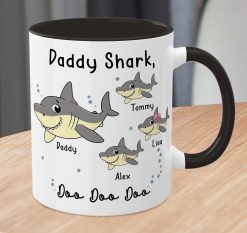Alternative view of Personalised Daddy Shark Mug - Father's Day Gift
