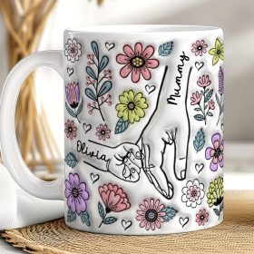 Holding hands - Retro Floral