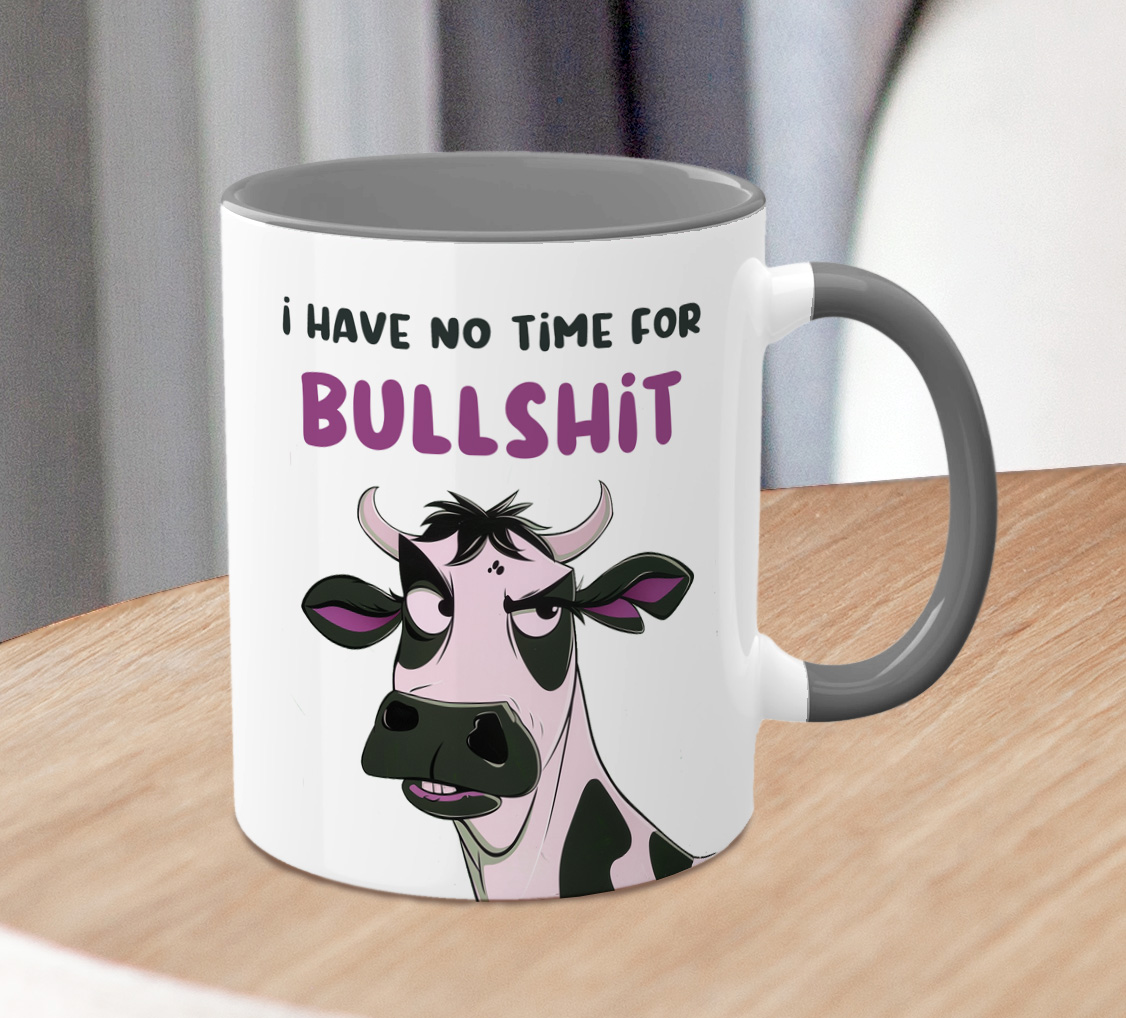 Personalised Funny Cow Mug Gift Sarcastic Humor Coffee Cup - Image 3