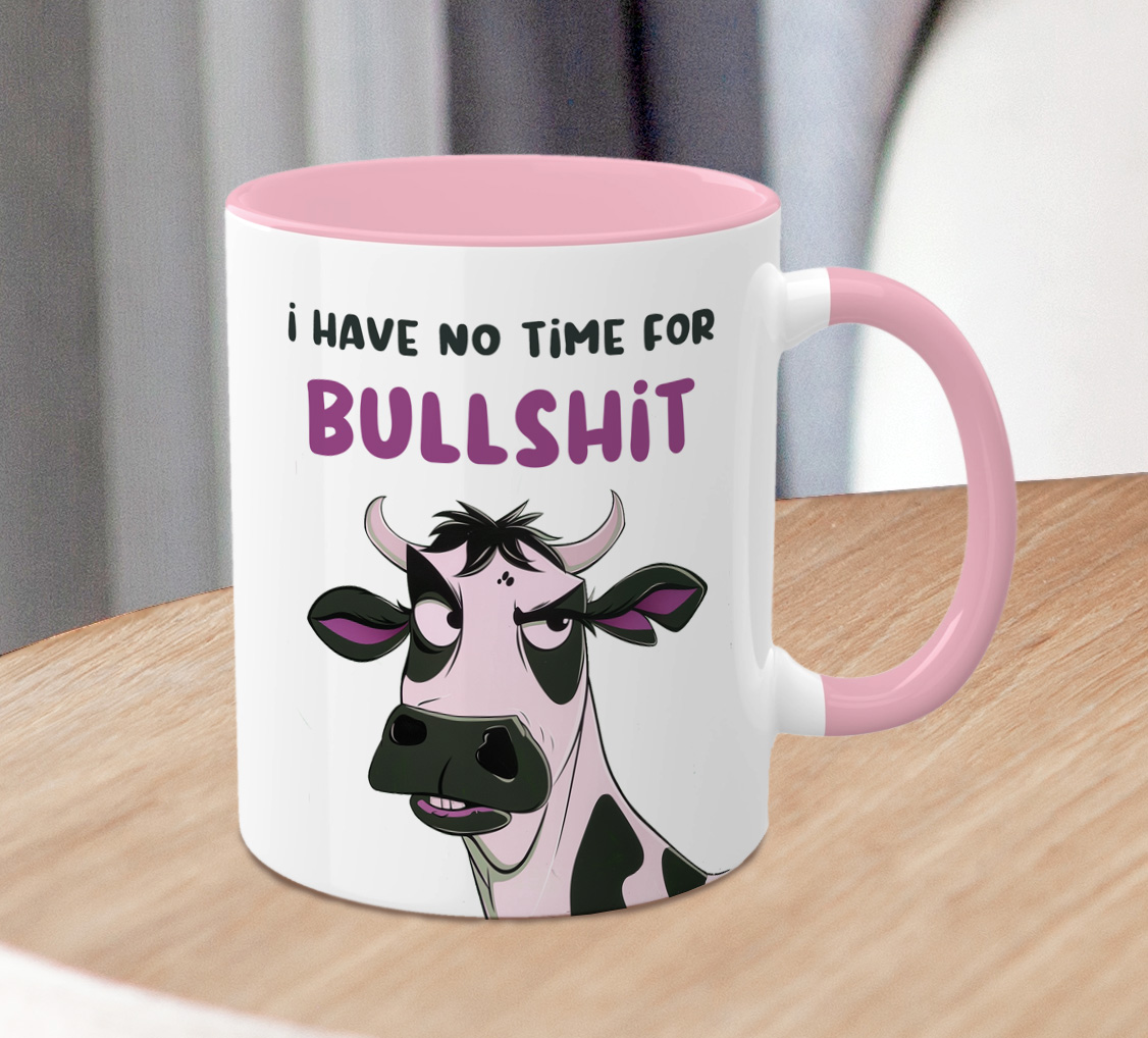 Personalised Funny Cow Mug Gift Sarcastic Humor Coffee Cup - Image 2