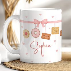 Personalised Biscuit Lover Mug β Custom Name Cute Cookie Coffee Cup