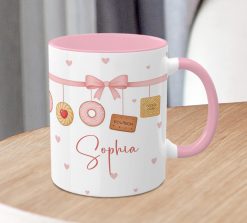 Alternative view of Personalised Biscuit Lover Mug – Custom Name Cute Cookie Coffee Cup