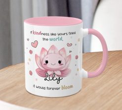 Alternative view of Personalised Kindness Lotus Flower Mug Gift
