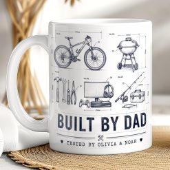 Personalised Built By Dad Mug – Custom Father’s Day Gift