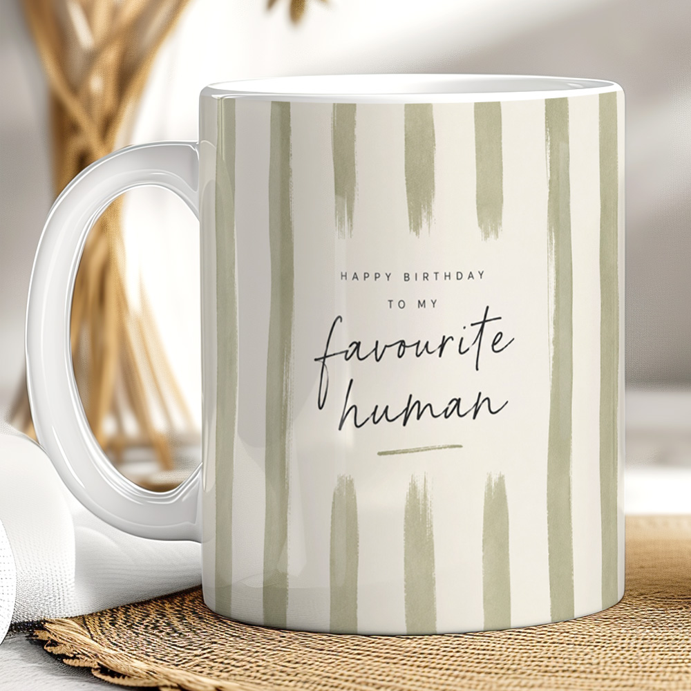Favourite Human Birthday Mug – Minimalist Gift Mug