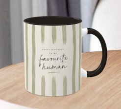 Alternative view of Favourite Human Birthday Mug – Minimalist Gift Mug