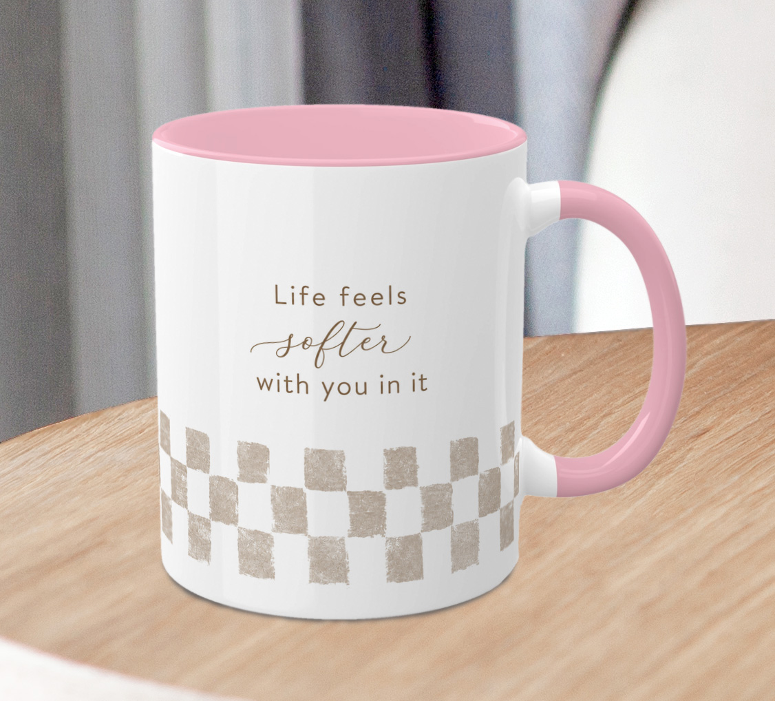 Life Feels Softer Mug – Cosy Aesthetic Coffee Cup - Image 4