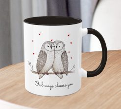 Alternative view of Owl Always Choose You Mug – Cute Romantic Owl Gift