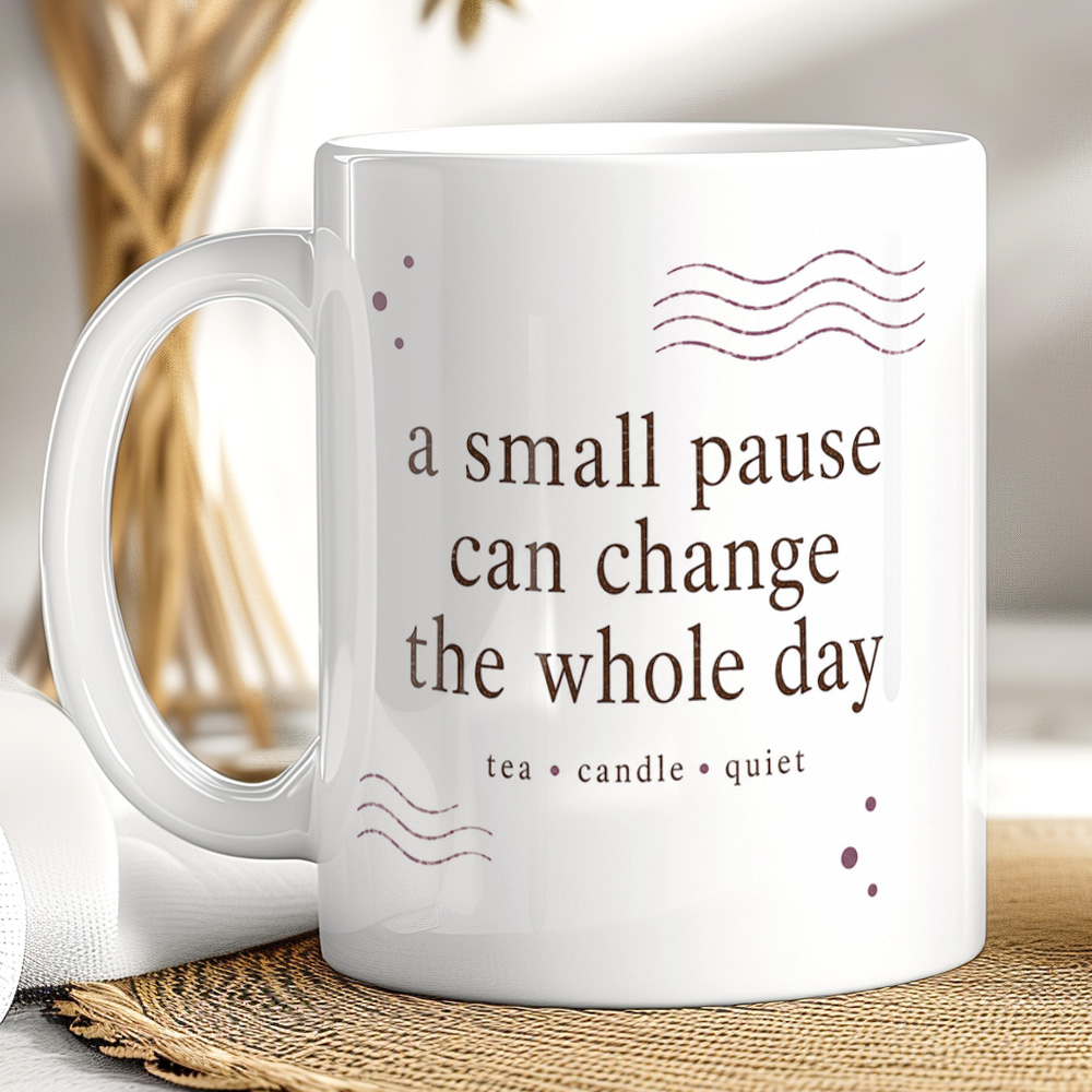 Mindful Coffee Mug – Cosy Self Care Gift for Tea Lovers